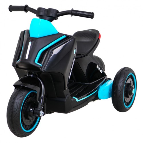 POKROČILÝ motocykl černý