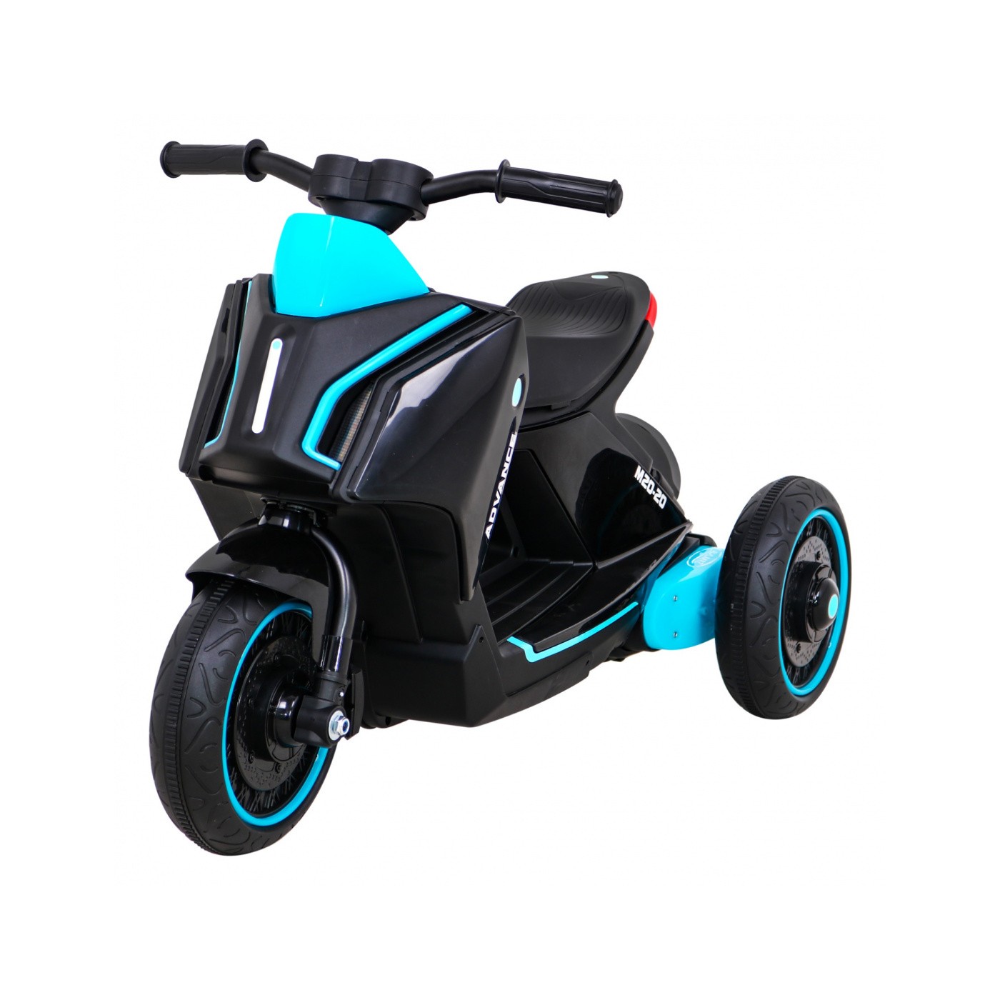 POKROČILÝ motocykl černý