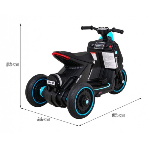 POKROČILÝ motocykl černý