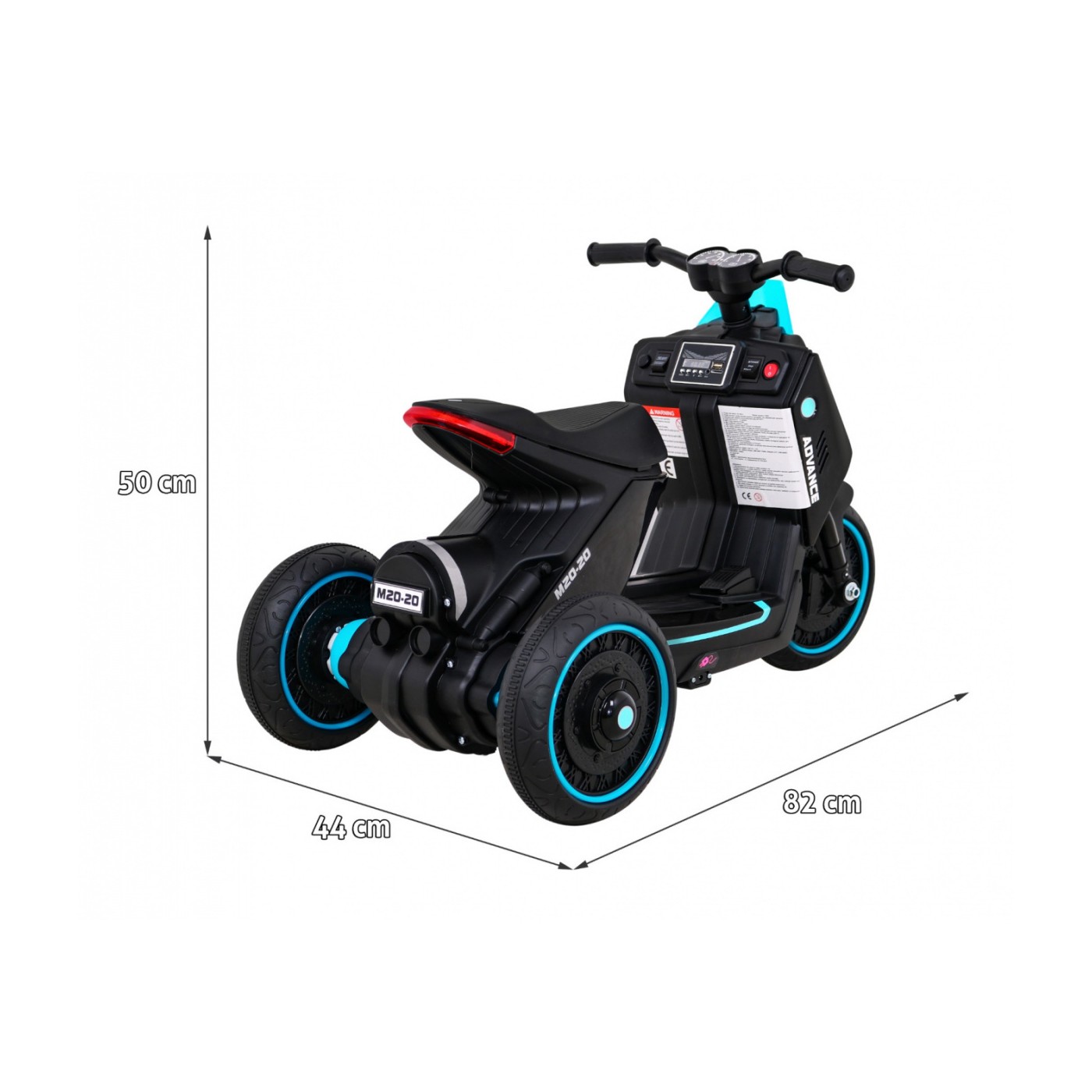 POKROČILÝ motocykl černý