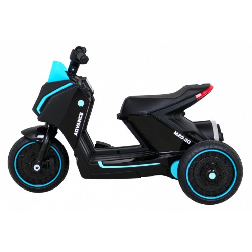 POKROČILÝ motocykl černý