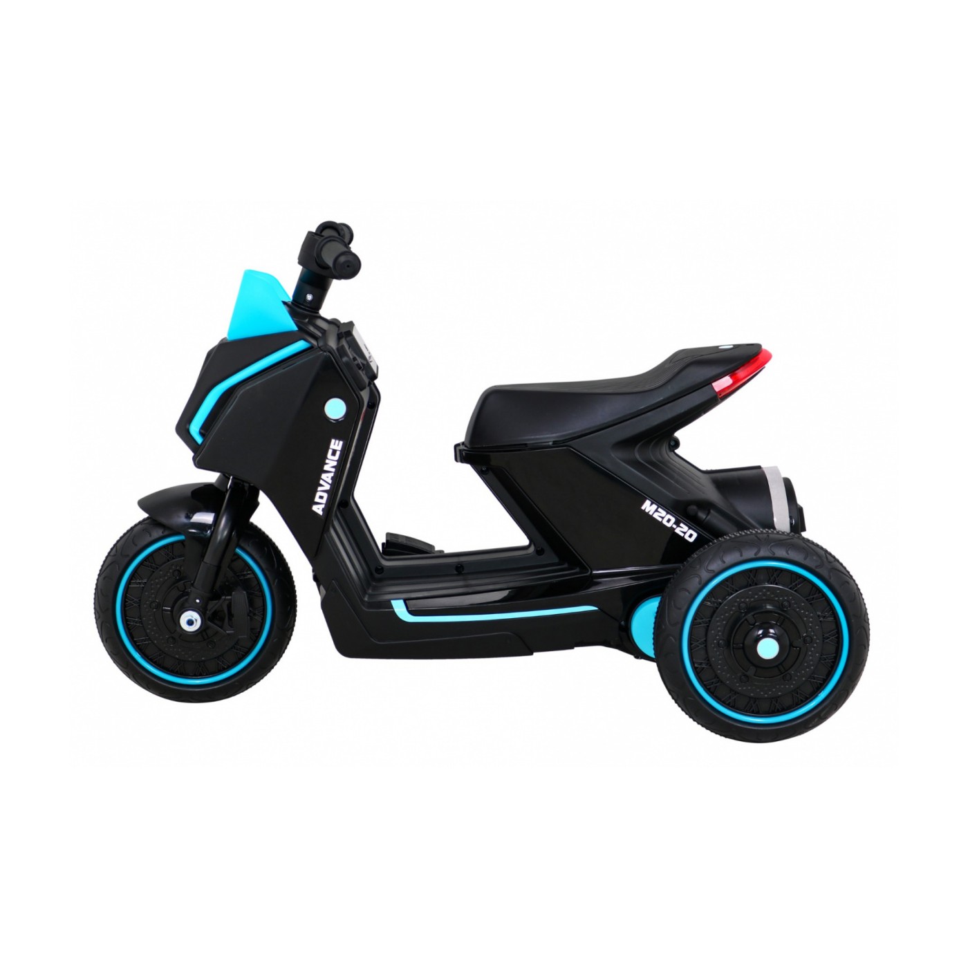 POKROČILÝ motocykl černý