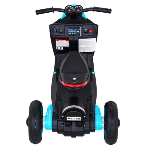 POKROČILÝ motocykl černý