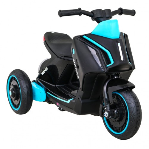 POKROČILÝ motocykl černý