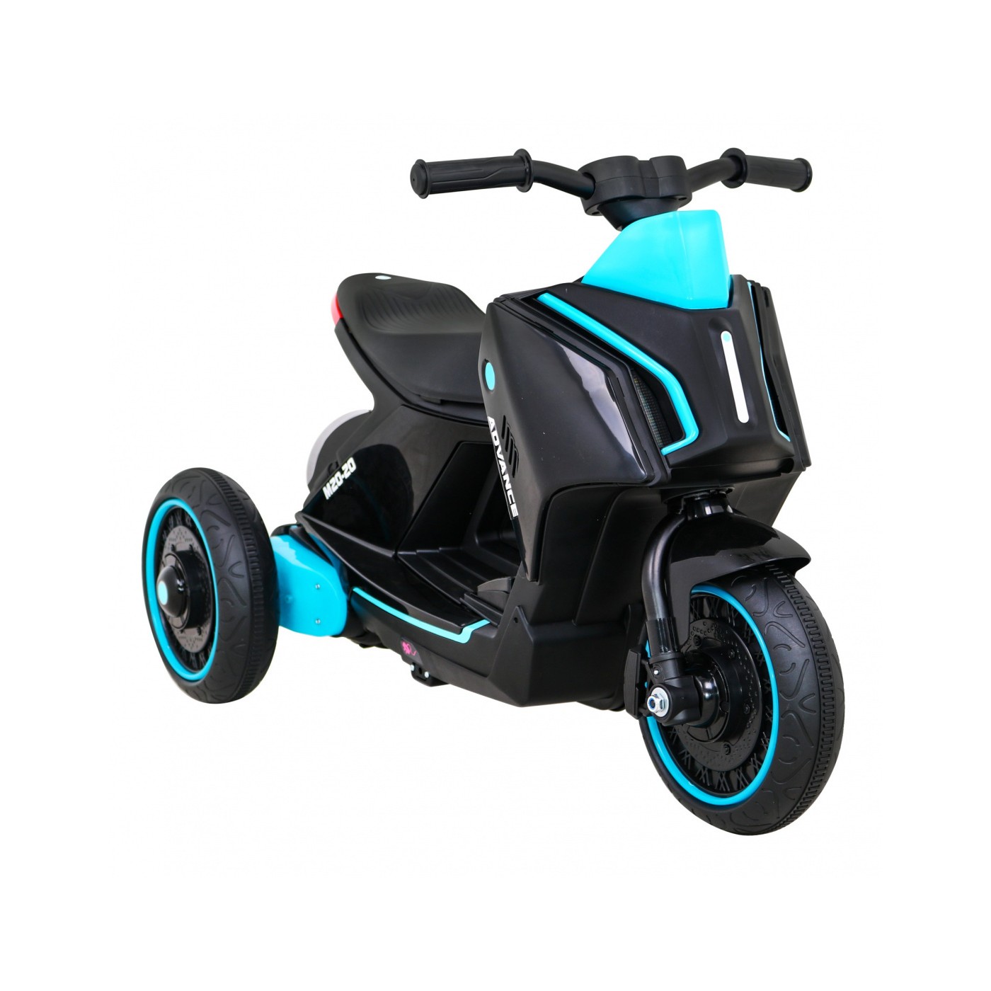 POKROČILÝ motocykl černý