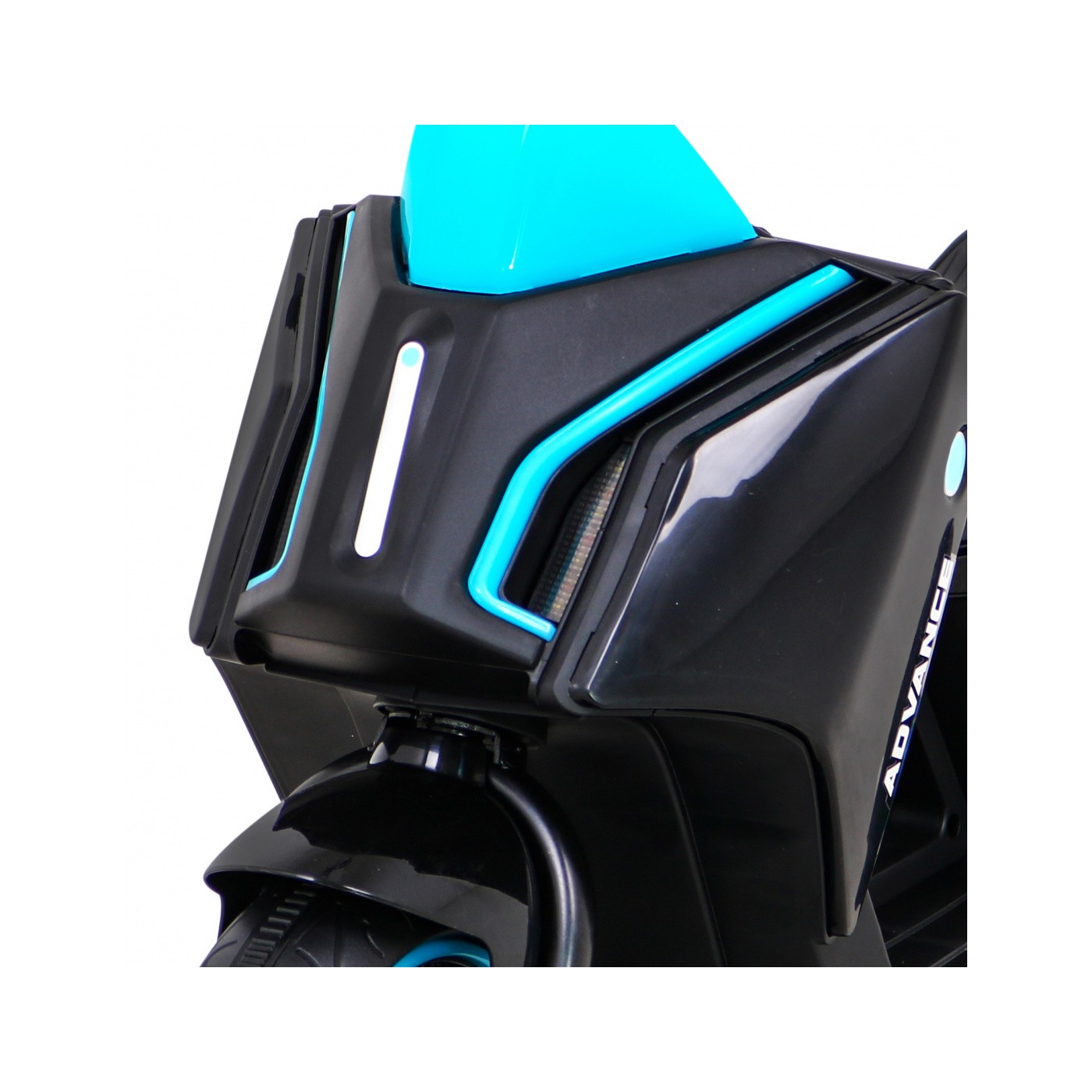 POKROČILÝ motocykl černý