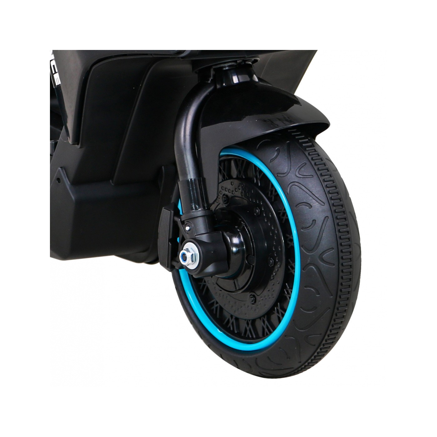 POKROČILÝ motocykl černý