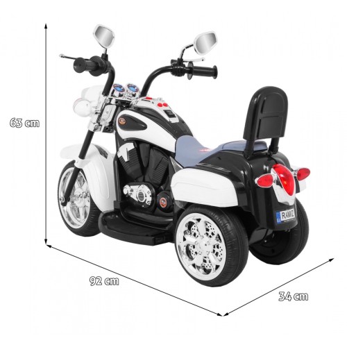 Chopper NightBike Motocykl Bílá