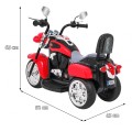 Noční kolo Chopper červené