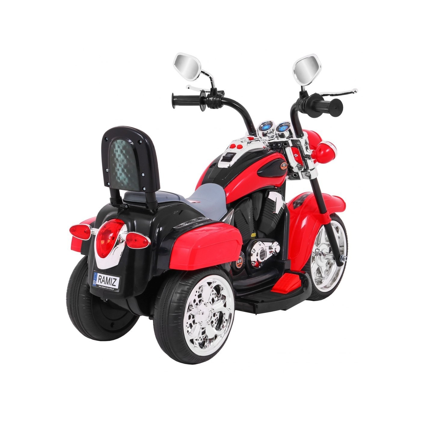 Noční kolo Chopper červené
