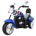 Modrý motocykl Chopper NightBike