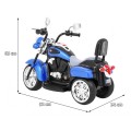 Modrý motocykl Chopper NightBike