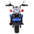 Modrý motocykl Chopper NightBike