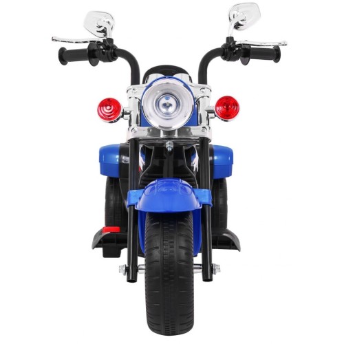 Modrý motocykl Chopper NightBike