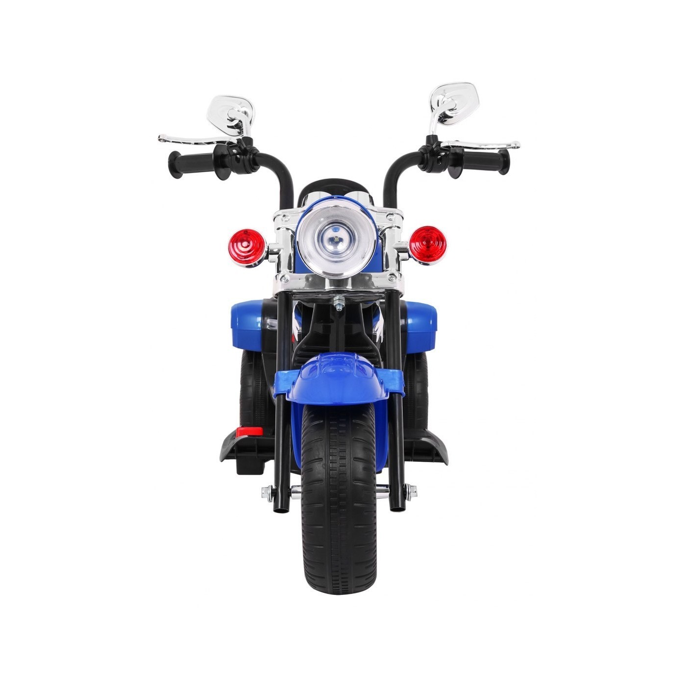 Modrý motocykl Chopper NightBike