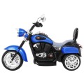Modrý motocykl Chopper NightBike