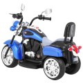 Modrý motocykl Chopper NightBike
