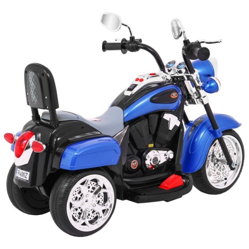Modrý motocykl Chopper NightBike
