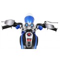 Modrý motocykl Chopper NightBike