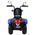 Modrý motocykl Chopper NightBike