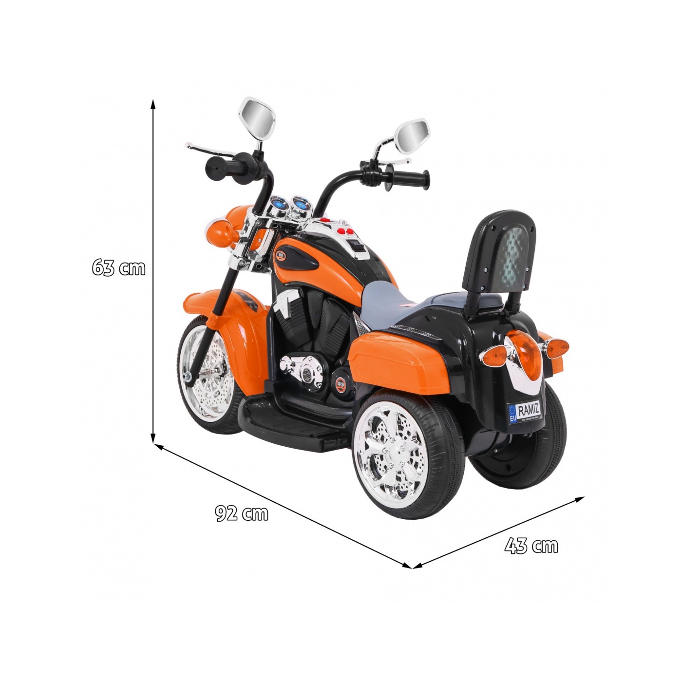 Noční kolo Chopper oranžové