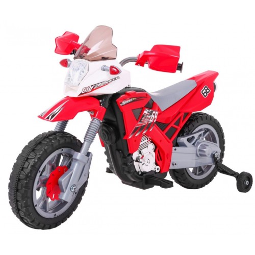 Motocykl Cross červený