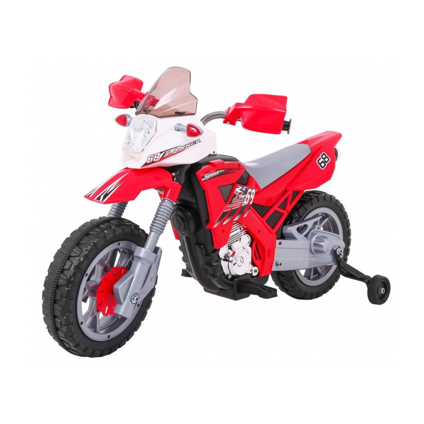 Motocykl Cross červený