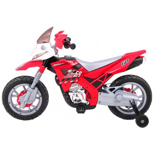 Motocykl Cross červený