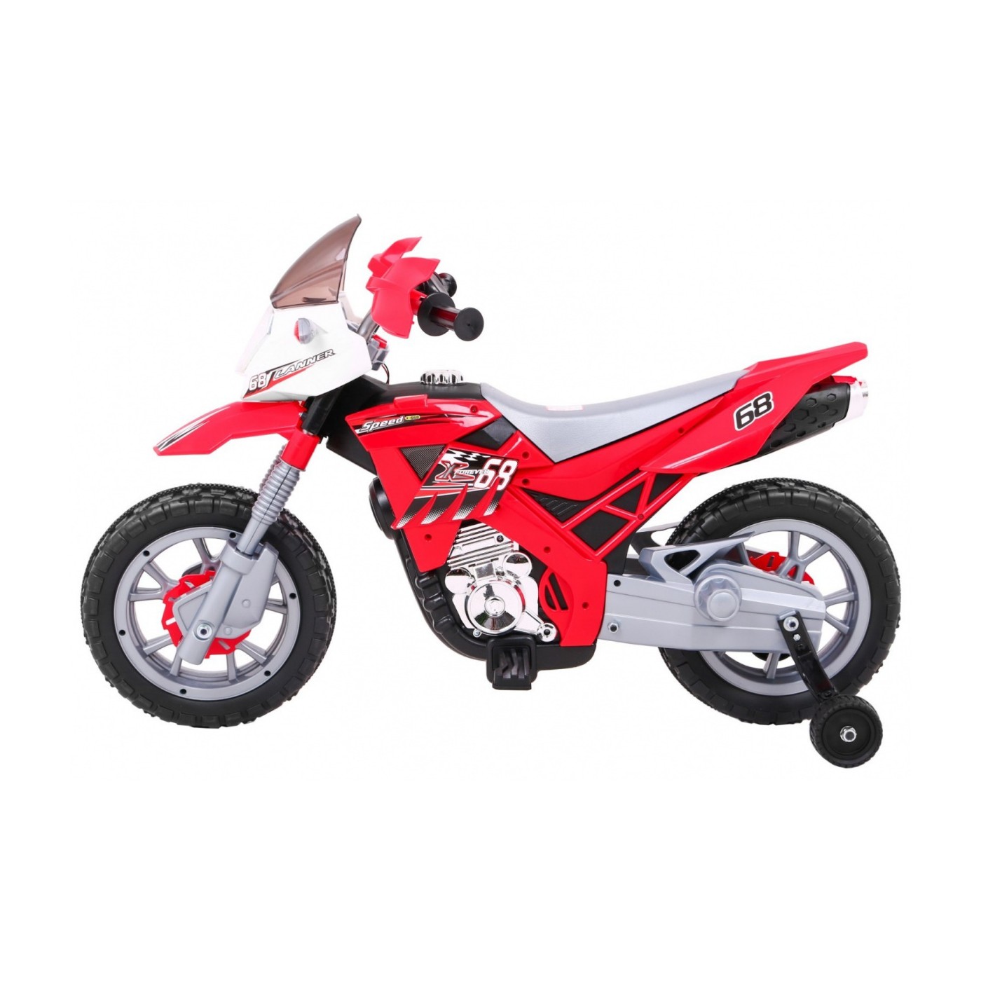 Motocykl Cross červený