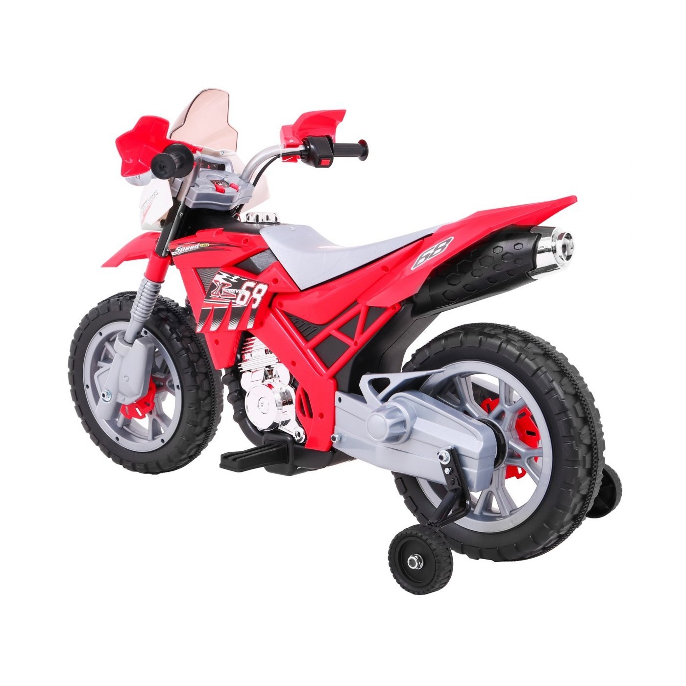 Motocykl Cross červený
