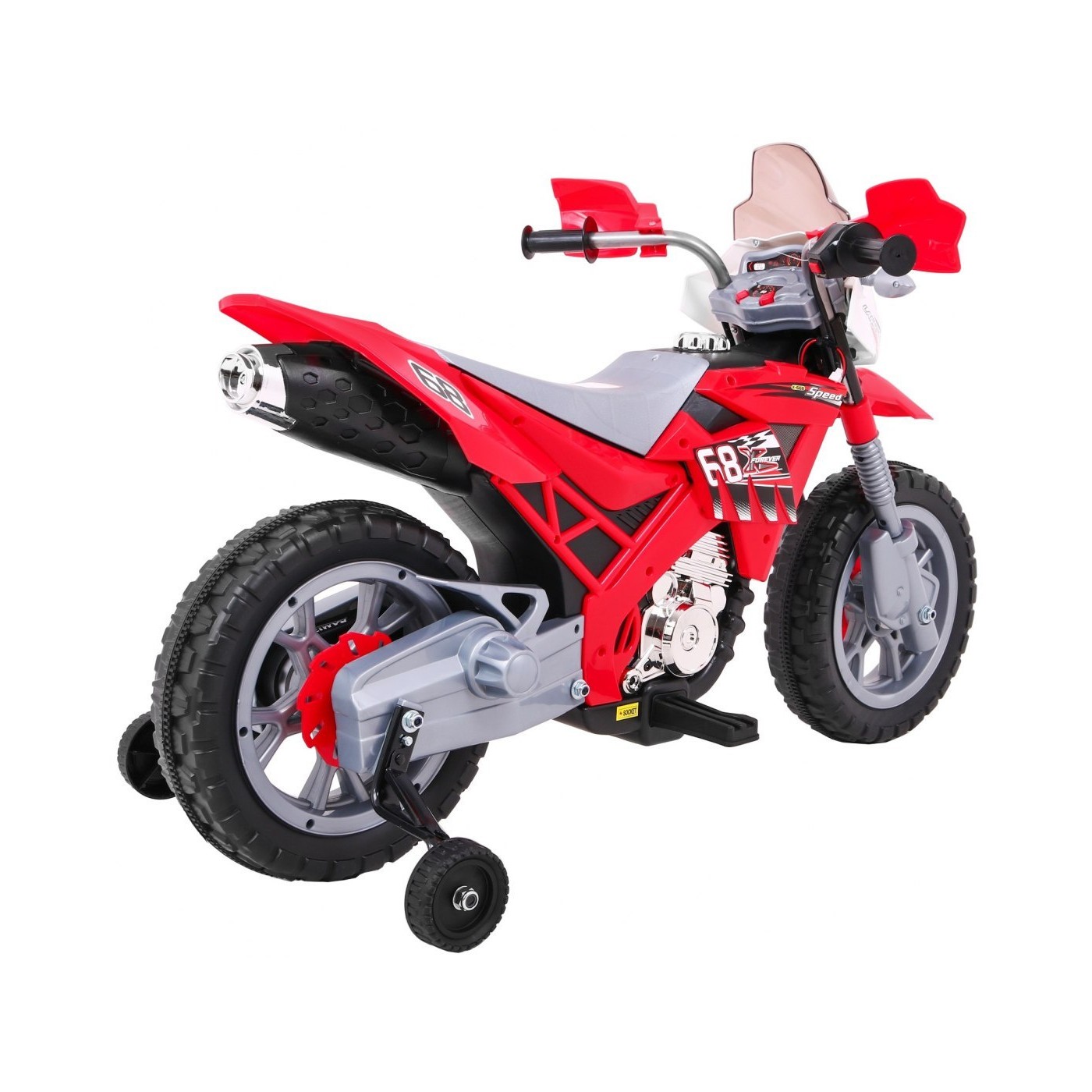 Motocykl Cross červený