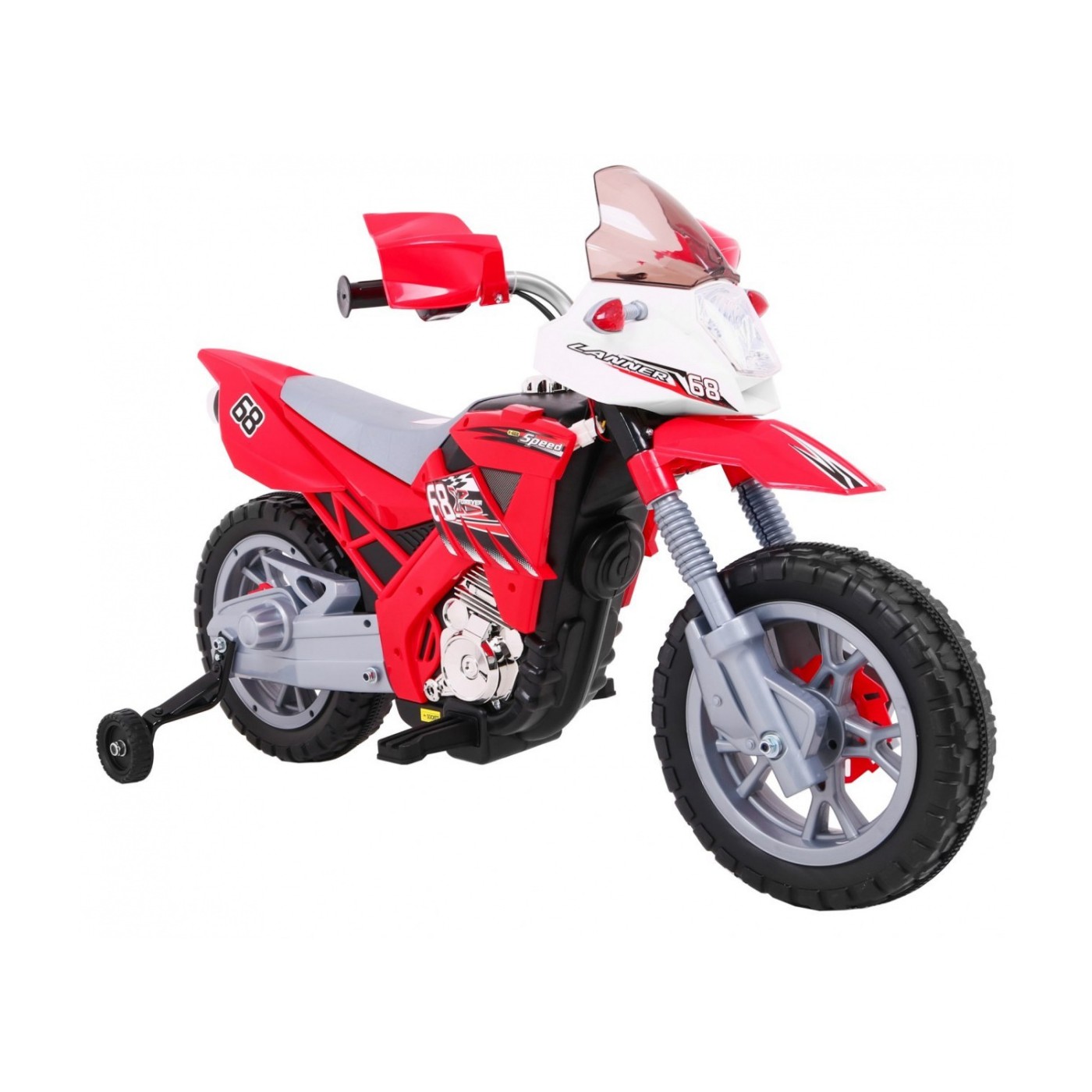 Motocykl Cross červený