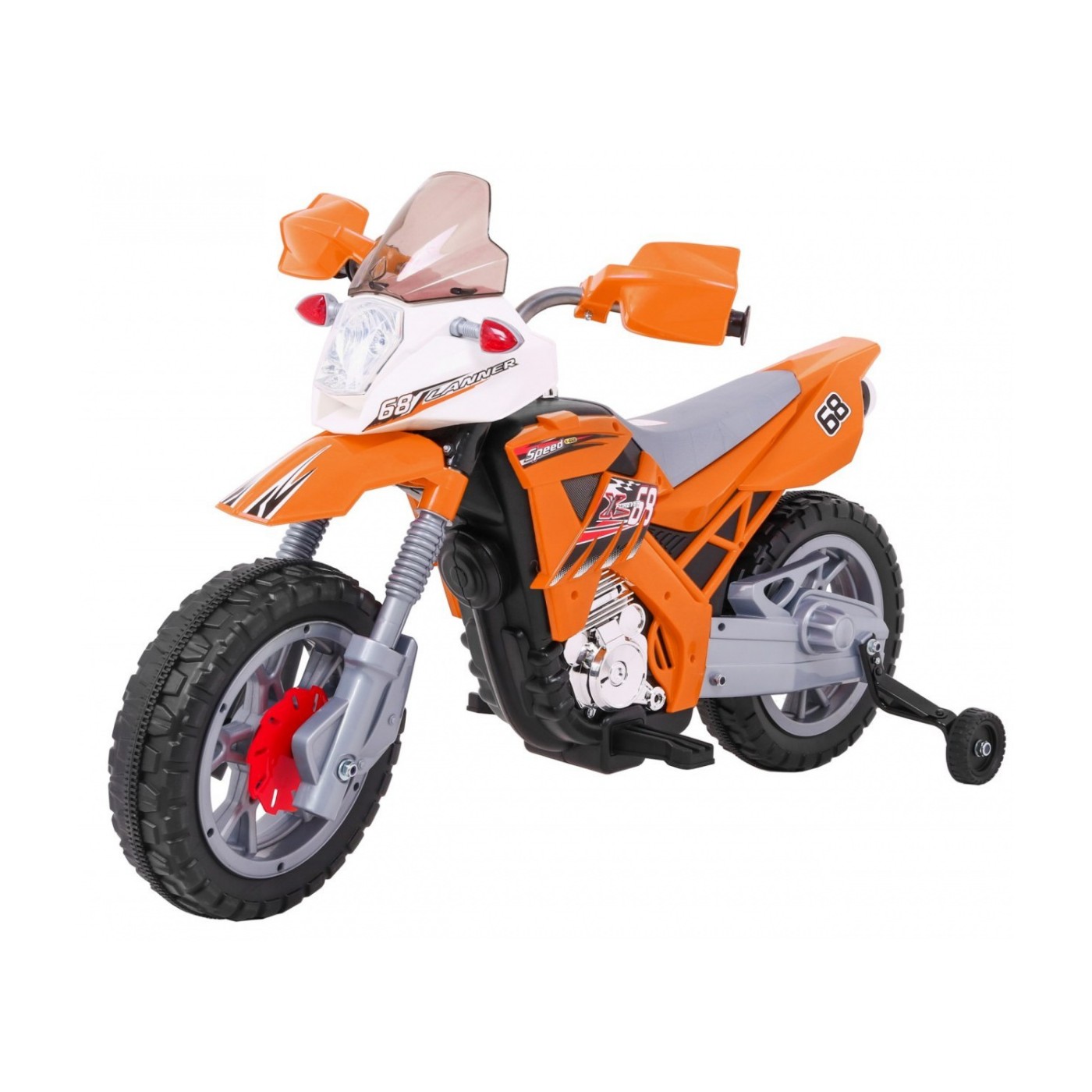 Motocykl Cross Oranžový