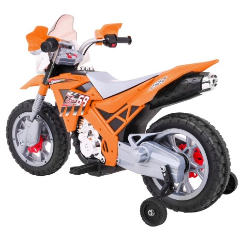 Motocykl Cross Oranžový