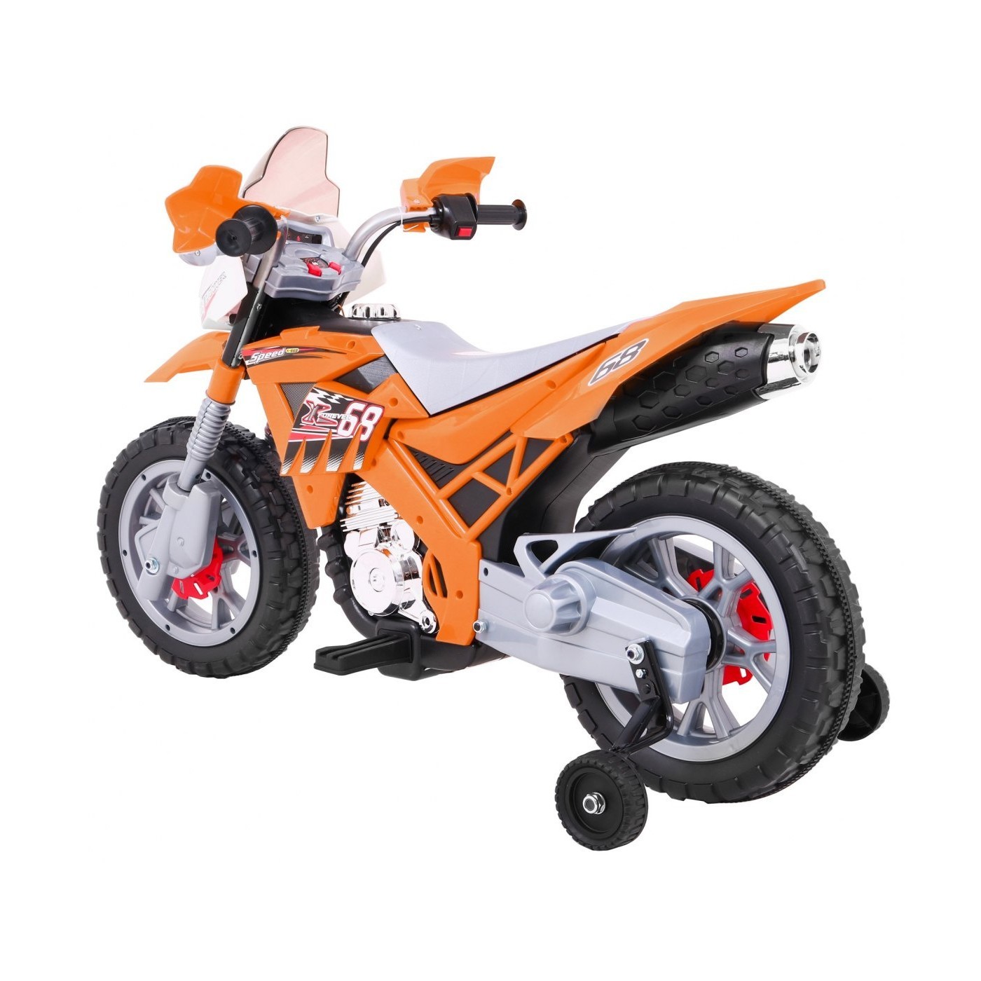 Motocykl Cross Oranžový