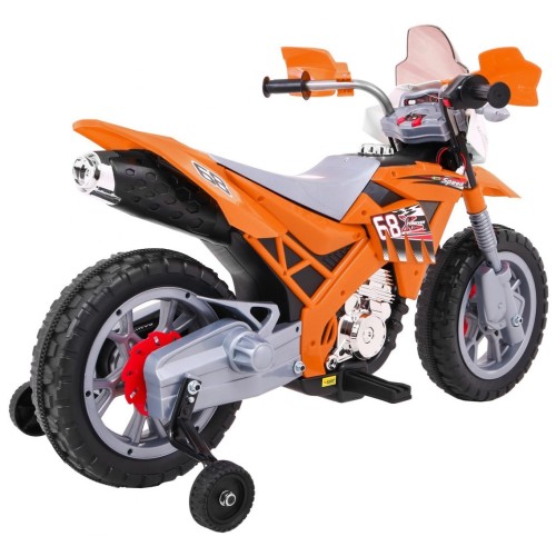 Motocykl Cross Oranžový