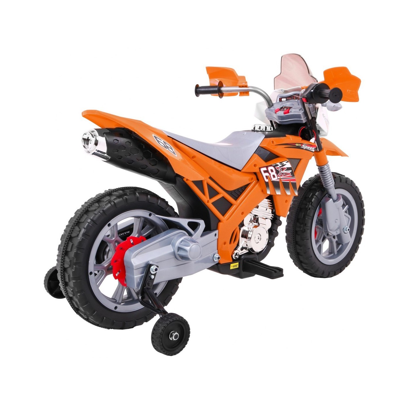 Motocykl Cross Oranžový