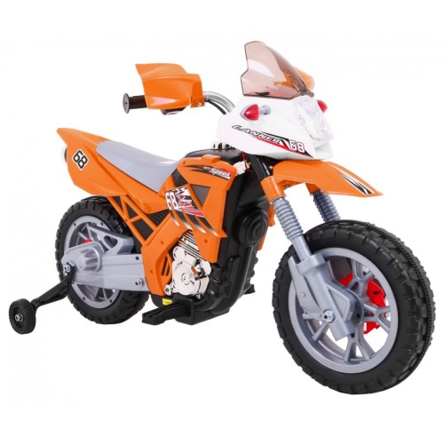 Motocykl Cross Oranžový