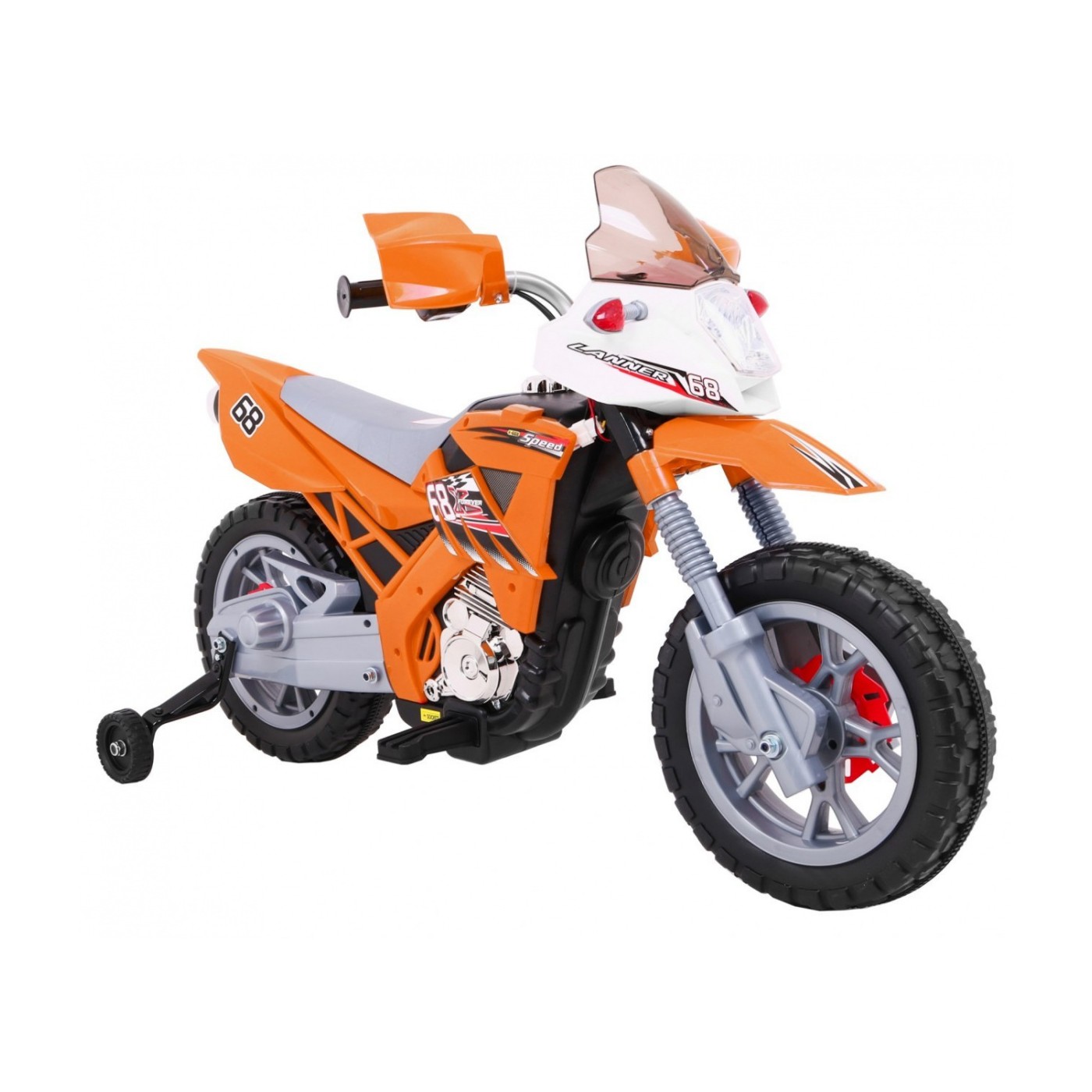 Motocykl Cross Oranžový