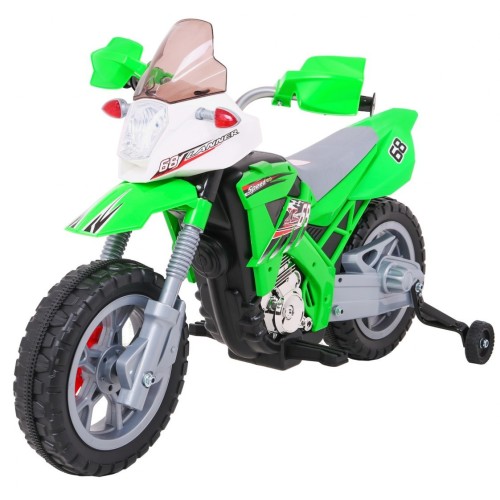 Motocykl Cross zelený