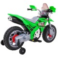 Motocykl Cross zelený
