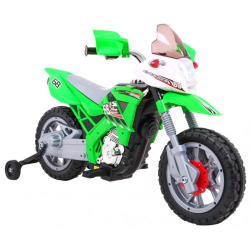 Motocykl Cross zelený