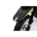 Dětské krosové motocyklové akumulátorové vozidlo Zelená pomocná kola LED zvuky