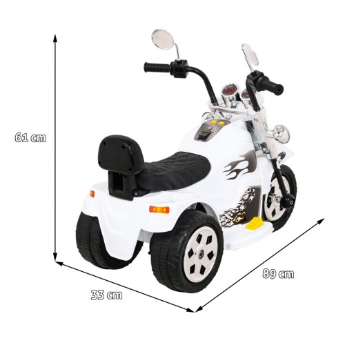 Hot Chopper motocykl bílý
