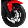 R1 Superbike Elektrické dětské motocyklové červené pomocné kolíky houkačka LED světla