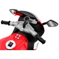 R1 Superbike Elektrické dětské motocyklové červené pomocné kolíky houkačka LED světla