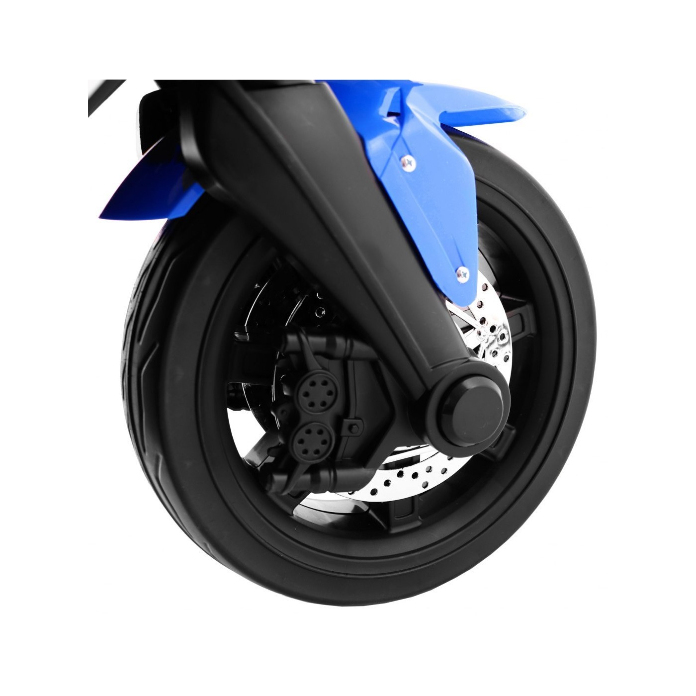 R1 Superbike Elektrická Dětská Motocyklová Modrá Pomocná Kola Houkačka LED Světla