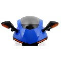 R1 Superbike Elektrická Dětská Motocyklová Modrá Pomocná Kola Houkačka LED Světla