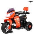 Pusher Bike Elektrická motorka 3v1 Dětská oranžová pěna Audio LED