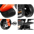 Pusher Bike Elektrická motorka 3v1 Dětská oranžová pěna Audio LED